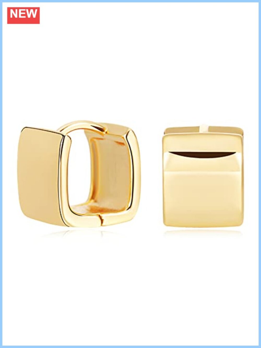 Small Chunky Huggie Hoop Earrings Hypoallergenic Copper Women Jewelry